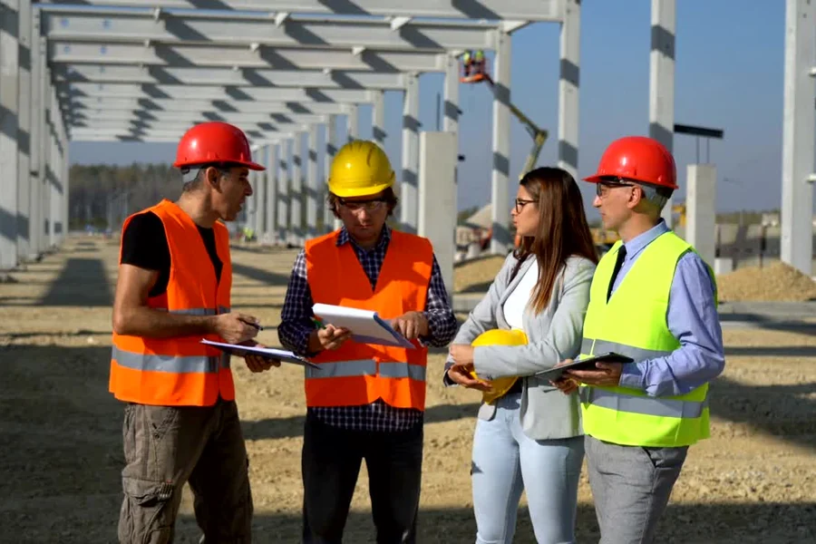 Data centre project team on site